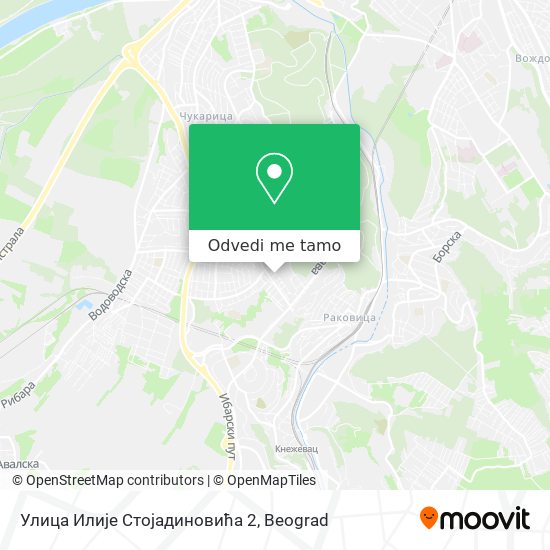 Улица Илије Стојадиновића 2 mapa