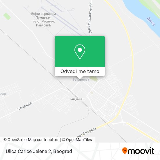 Ulica Carice Jelene 2 mapa