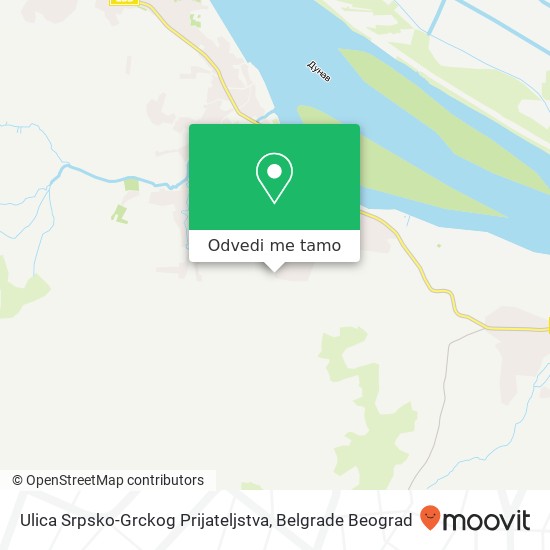 Ulica Srpsko-Grckog Prijateljstva mapa