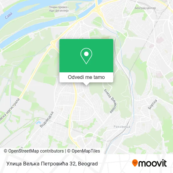 Улица Вељка Петровића 32 mapa