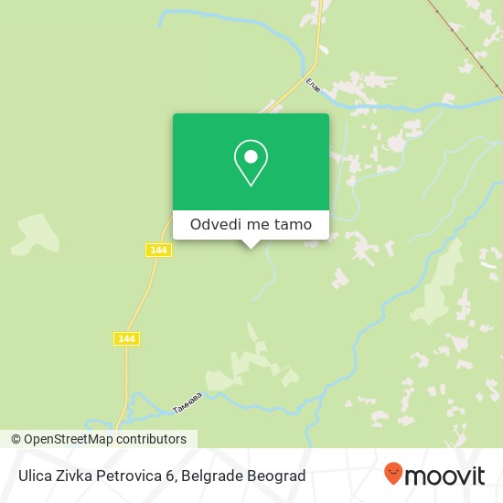 Ulica Zivka Petrovica 6 mapa