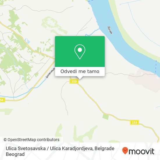 Ulica Svetosavska / Ulica Karadjordjeva mapa