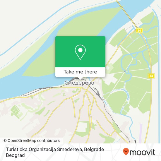 Turisticka Organizacija Smedereva mapa