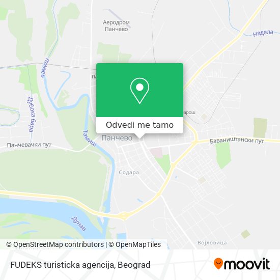 FUDEKS turisticka agencija mapa