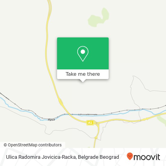 Ulica Radomira Jovicica-Racka mapa