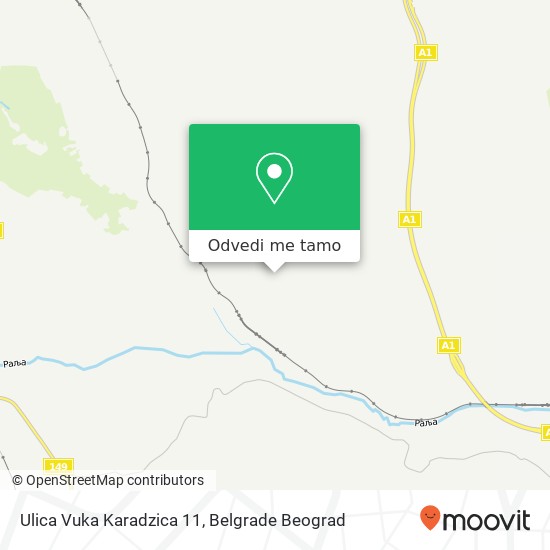 Ulica Vuka Karadzica 11 mapa