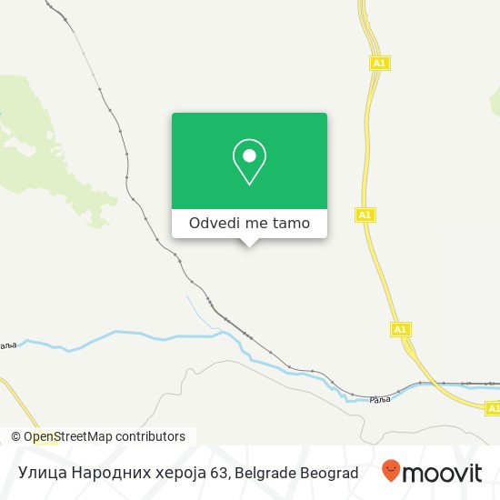 Улица Народних хероја 63 mapa