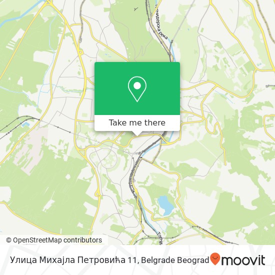 Улица Михајла Петровића 11 mapa