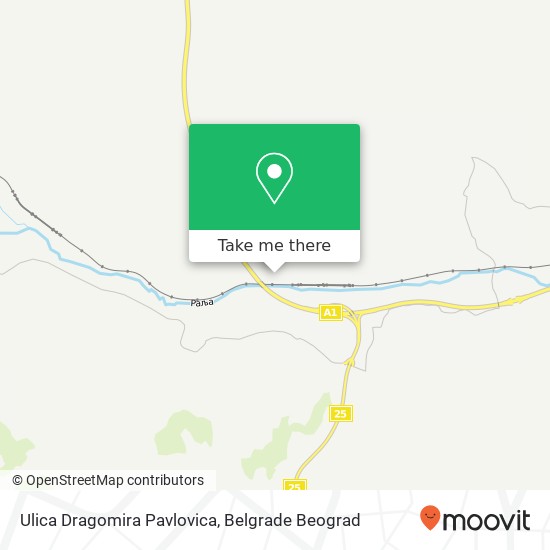 Ulica Dragomira Pavlovica mapa