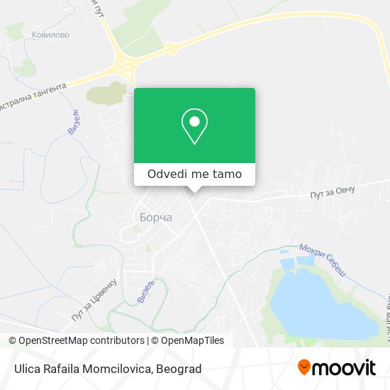 Ulica Rafaila Momcilovica mapa