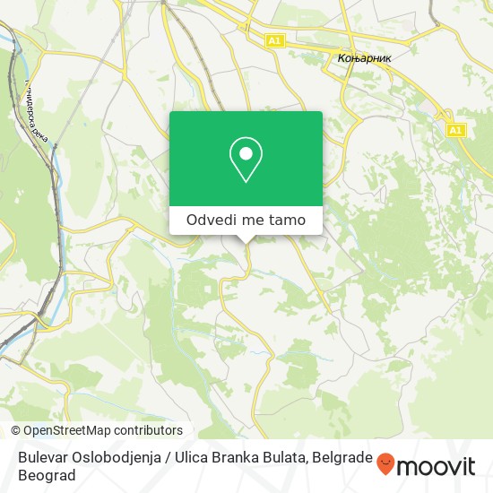 Bulevar Oslobodjenja / Ulica Branka Bulata mapa