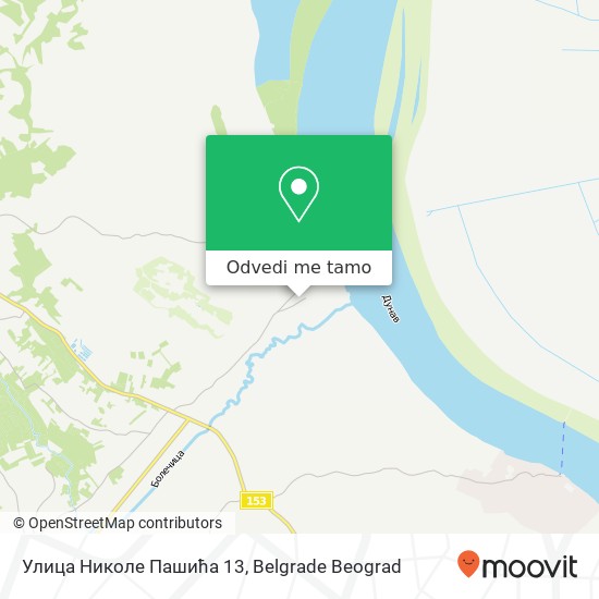 Улица Николе Пашића 13 mapa