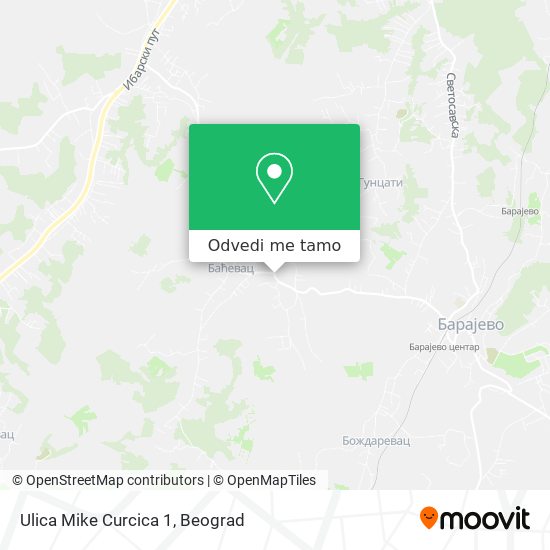 Ulica Mike Curcica 1 mapa