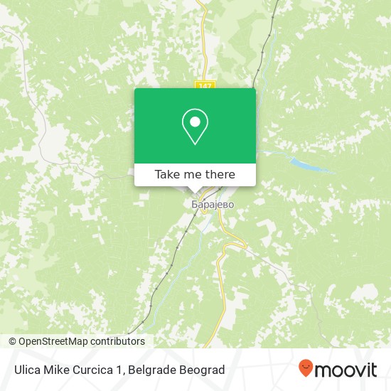 Ulica Mike Curcica 1 mapa