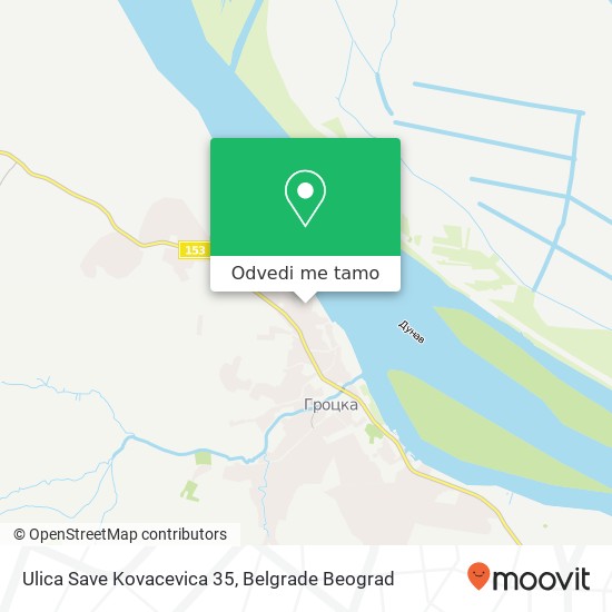 Ulica Save Kovacevica 35 mapa