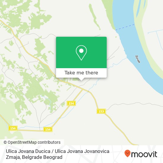 Ulica Jovana Ducica / Ulica Jovana Jovanovica Zmaja mapa