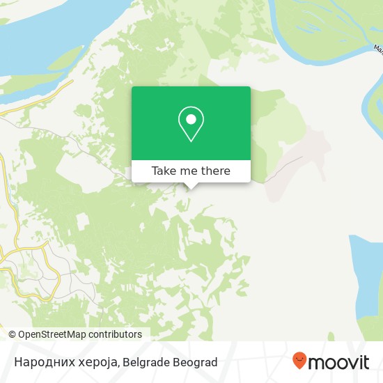 Народних хероја mapa