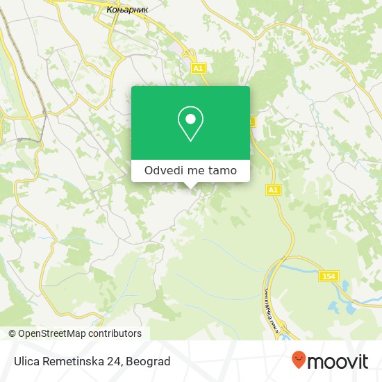 Ulica Remetinska 24 mapa