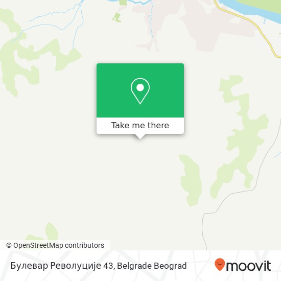 Булевар Револуције 43 mapa