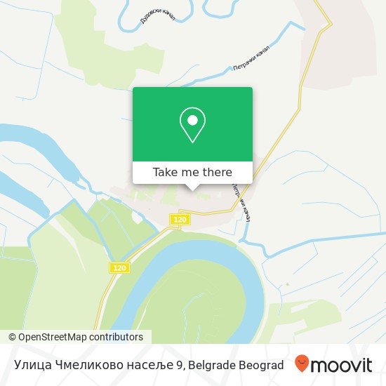 Улица Чмеликово насеље 9 mapa