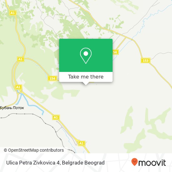 Ulica Petra Zivkovica 4 mapa