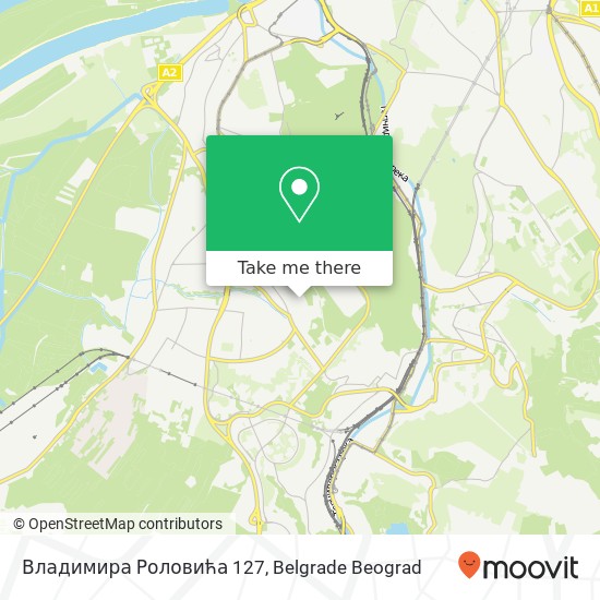 Владимира Роловића 127 mapa