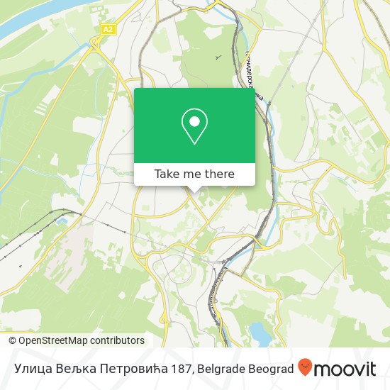 Улица Вељка Петровића 187 mapa