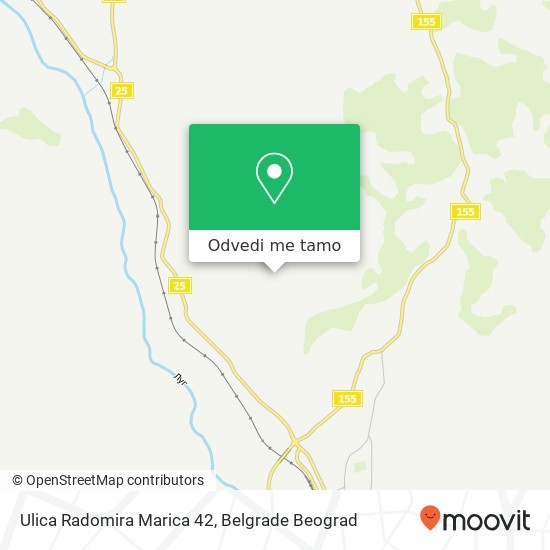 Ulica Radomira Marica 42 mapa