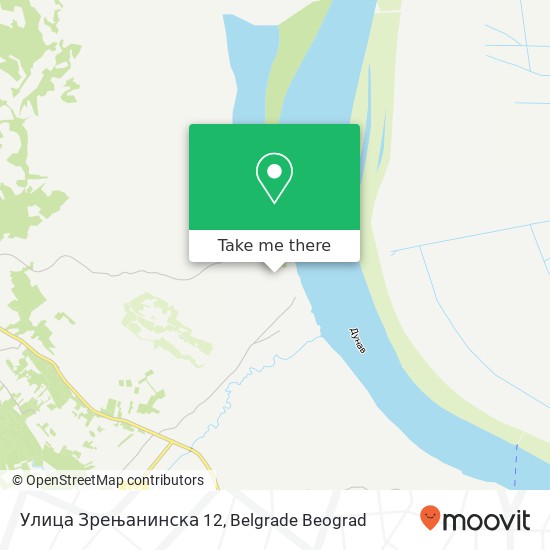 Улица Зрењанинска 12 mapa