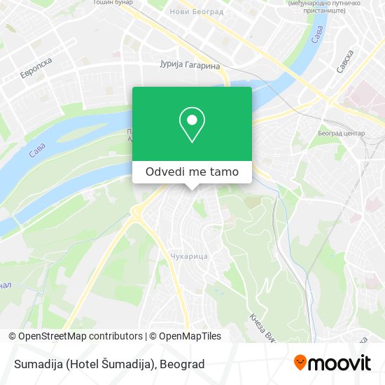 Sumadija (Hotel Šumadija) mapa