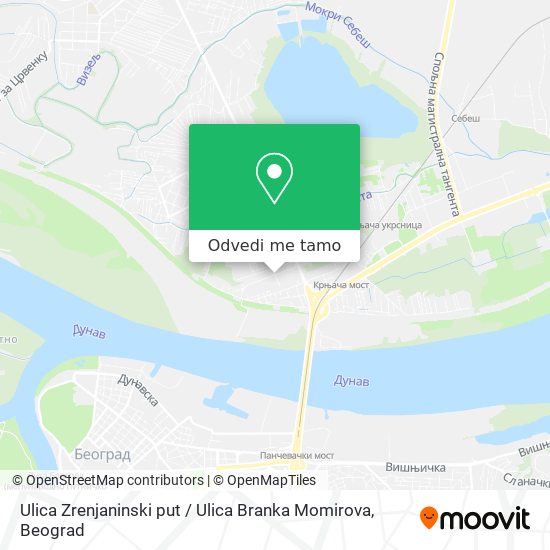 Ulica Zrenjaninski put / Ulica Branka Momirova mapa