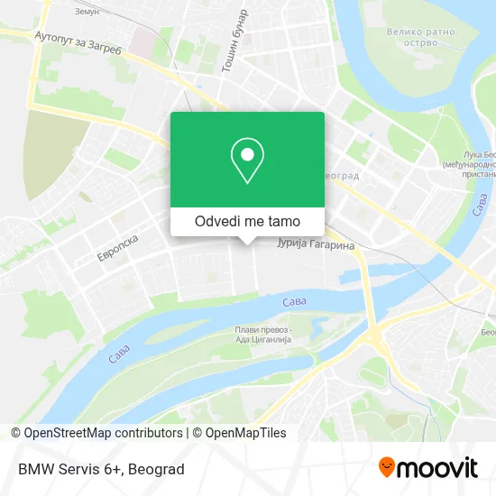 BMW Servis 6+ mapa
