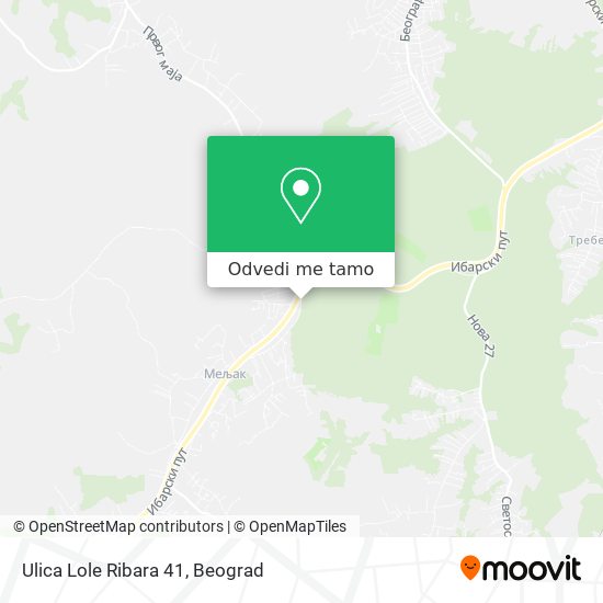 Ulica Lole Ribara 41 mapa