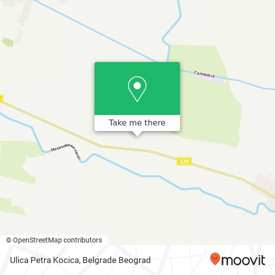 Ulica Petra Kocica mapa