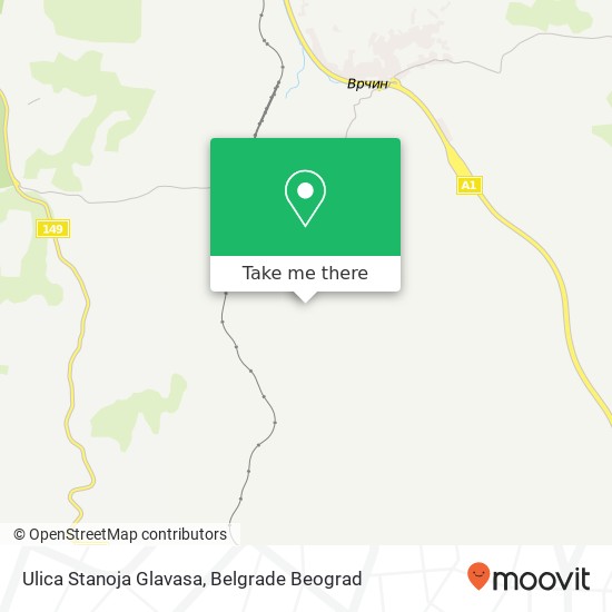 Ulica Stanoja Glavasa mapa