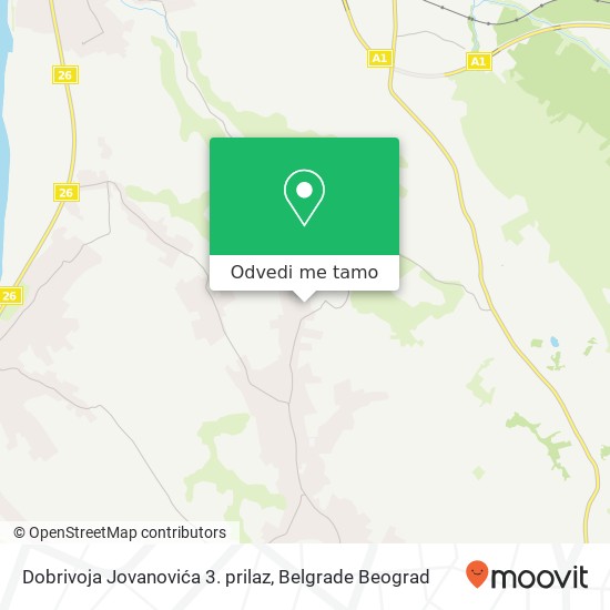 Dobrivoja Jovanovića 3. prilaz mapa