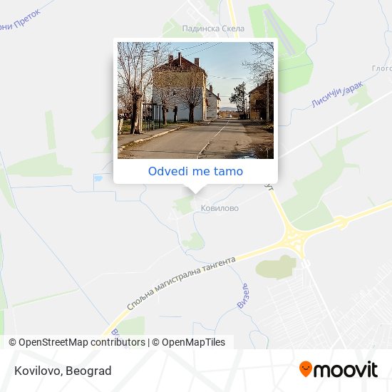 Kovilovo mapa