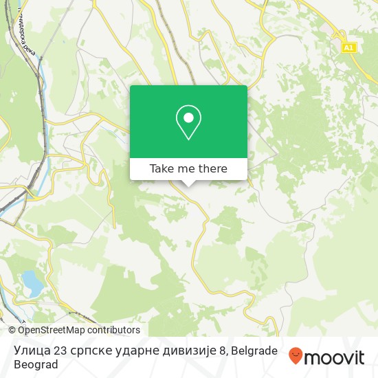 Улица 23 српске ударне дивизије 8 mapa