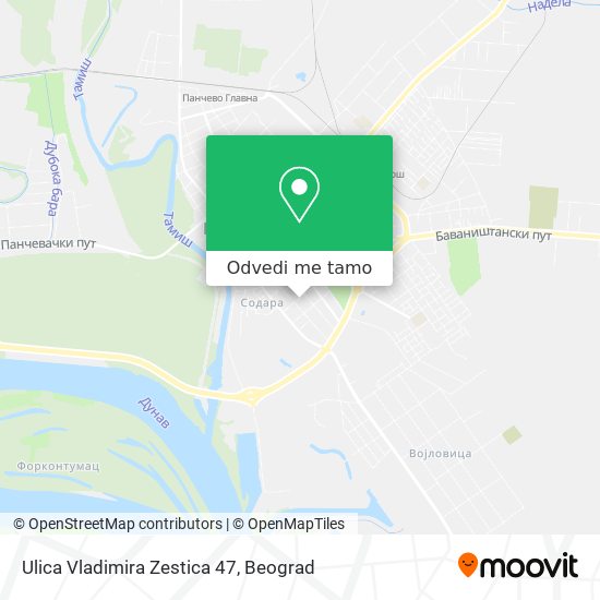 Ulica Vladimira Zestica 47 mapa