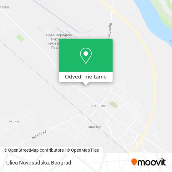 Ulica Novosadska mapa
