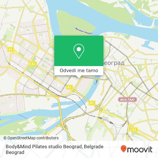 Body&Mind Pilates studio Beograd mapa