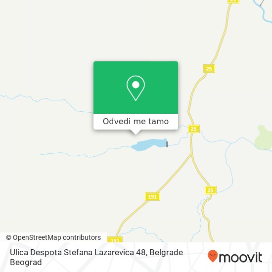 Ulica Despota Stefana Lazarevica 48 mapa