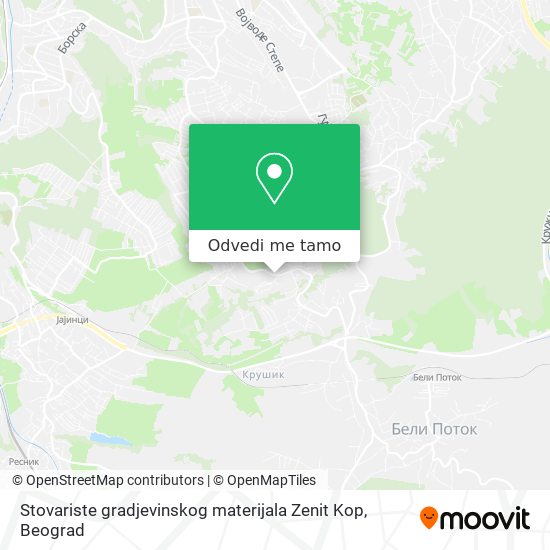 Stovariste gradjevinskog materijala Zenit Kop mapa