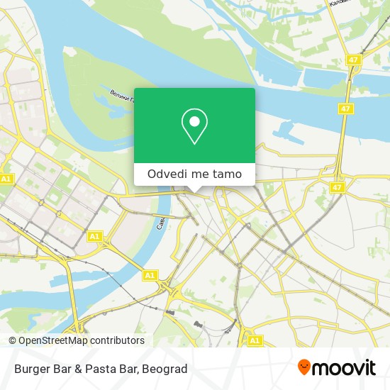 Burger Bar & Pasta Bar mapa