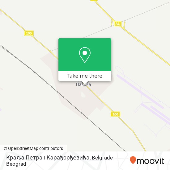 Краља Петра I Карађорђевића mapa