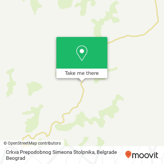 Crkva Prepodobnog Simeona Stolpnika mapa