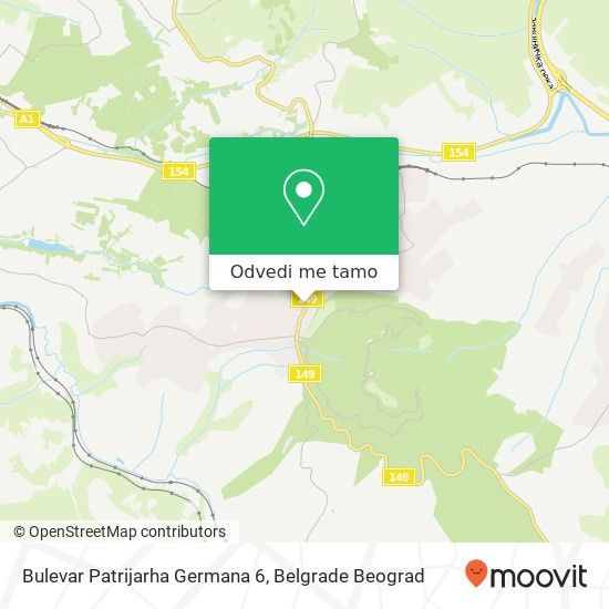 Bulevar Patrijarha Germana 6 mapa