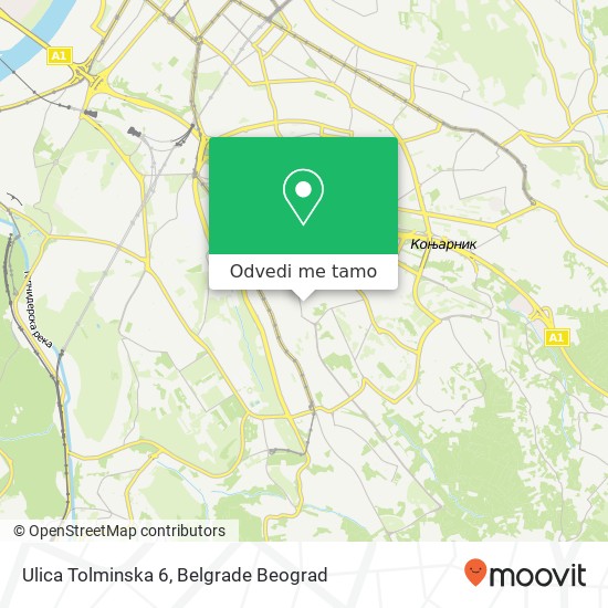 Ulica Tolminska 6 mapa