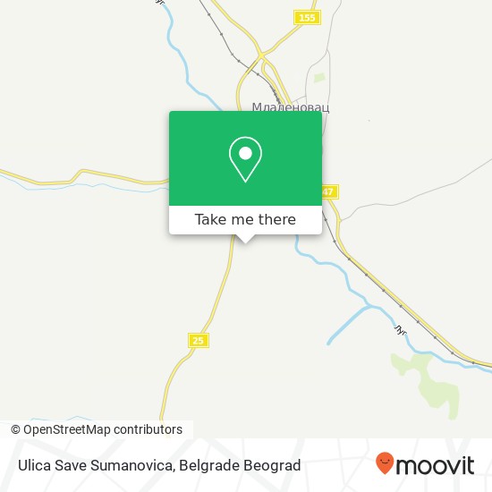 Ulica Save Sumanovica mapa