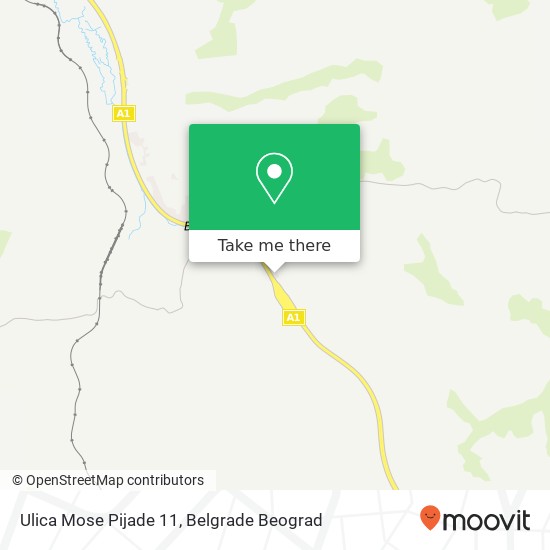 Ulica Mose Pijade 11 mapa